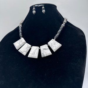 Necklace and earrings